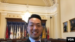 全球台湾研究所资深研究员安大维(美国之音钟辰芳拍摄)