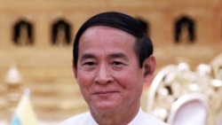 被军方解职的缅甸总统温敏(路透社)