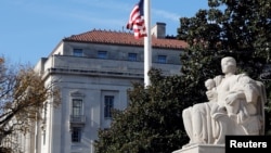 资料照片:位于华盛顿的美国司法部。