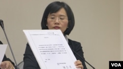 民进党立法委员苏巧慧(美国之音记者杨明)