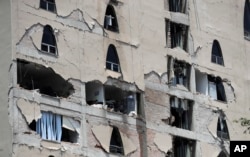 2017年9月19日,墨西哥城发生地震。图为遭到地震破坏的楼房。