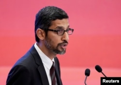 谷歌公司首席执行官桑德尔·皮查伊在中国北京钓鱼台国宾馆举行的2018年中国发展论坛年会上致辞(2018年3月26日)