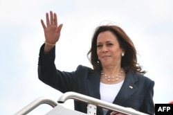 现任美国副总统卡玛拉·哈里斯(资料照)。