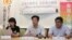 台湾人权团体2020年6月19日召开记者会呼吁政府通过难民法。(美国之音张永泰拍摄)
