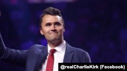 资料照片:美国政治活动人士查理·科克。(查理·科克脸书照片)