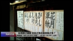 海峡论谈:台湾修订课纲 文白之争还是统独之争? 海峡论谈:台湾修订课纲 文白之争还是统独之争?