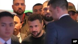 乌克兰总统泽连斯基抵达新加坡香格里拉对话会场。(2024年6月1日)