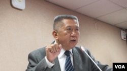 台湾执政党国民党立委杨应雄(美国之音张永泰拍摄)