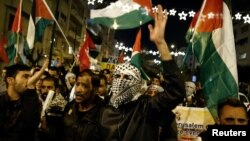 希腊雅典发生示威,反对川普总统承认耶路撒冷为以色列首都