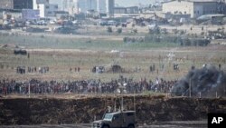 Người biểu tình Palestine tại Gaza ngày 17/8/18