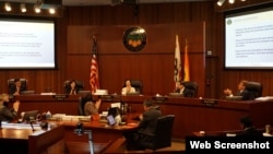 Một buổi họp của Hội đồng Giám Sát Quận Cam, California. (Photo OCgov.com)