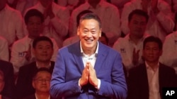 资料照片:为泰党领袖、如今成为泰国总理的赛塔·他威信。(2023年1月17日)
