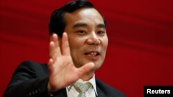 安邦公司董事长吴小晖在北京参加中国发展论坛会议（2017年3月18日）