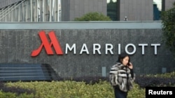 杭州的万豪酒店 (2018年1月11日)