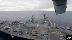 澳大利亚与美国2017年6月在悉尼海岸附近太平洋举行联合军事演习。(资料照)