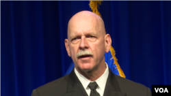 斯威夫特上将高度警惕中国部署导弹(美国之音黎堡拍摄)