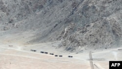 资料照:印度拉达克地区的印度边防部队