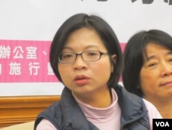 台湾在野党民进党立委林淑芬(美国之音张永泰拍摄)