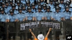 2014年香港和平占中运动(美联社)