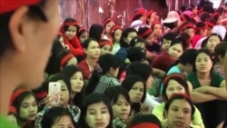 缅甸当局警告工厂工人停止罢工 缅甸当局警告工厂工人停止罢工