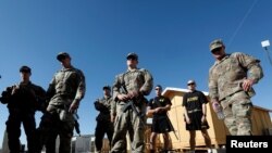 在阿富汗洛加尔省军事基地的美军人员（2018年8月15日）