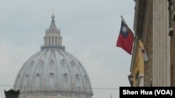 驻梵蒂冈的台湾大使馆外景(美国之音申华拍摄)