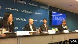 史汀生中心美中台三边关系研讨会(美国之音钟辰芳拍摄)