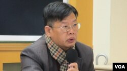 台湾人权律师魏千峰(美国之音张永泰拍摄)
