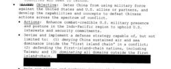 白宫解密的印太战略框架文件指明如何应对中国的军事威胁(白宫解密文件截图)