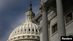 资料照片:美国国会大厦圆顶。