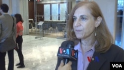 战略与国际研究中心资深研究员葛来仪(Bonnie Glaser)接受美国之音采访(2014年10月)