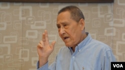 已故中共总书记赵紫阳的政治秘书、85岁的鲍彤
(高瑜提供)