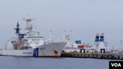 停泊在海上保安厅横浜防灾基地的海上保安厅旧巡逻舰现在倍受东南亚国家垂青