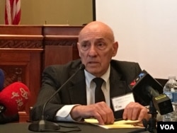 台美关系研究中心研究员博思科 (美国之音钟辰芳拍摄)