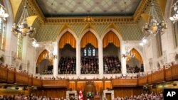 资料照:加拿大议会下院议事大厅。