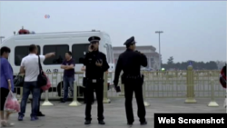 六四日北京天安门广场上当局部署的警力