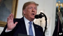 美国总统特朗普在白宫 (2019年8月5日)