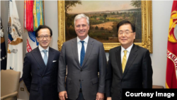 美日韩三国国家安全顾问2020年1月8日在白宫会晤(白宫照片)