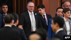 澳大利亚总理阿尔巴尼斯(Anthony Albanese)11月5日抵达上海参加进博会开幕式。