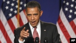 奥巴马总统9月16日在维吉尼亚州发表演说(资料照)