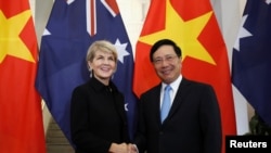 澳越外长2018年5月28日举行两国外长级会议新机制的首轮会谈(路透社)