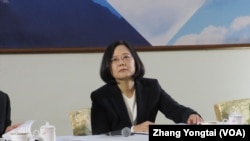 台湾总统蔡英文(美国之音张永泰拍摄)