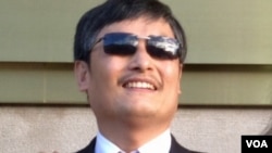 陈光诚资料照片。2013年1月31日(美国之音宝申拍摄)