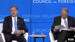 联邦调查局局长克里斯托弗·雷2019年4月26日在智库外交关系委员会发表讲话