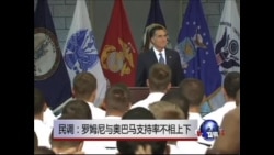 民调:罗姆尼与奥巴马支持率不相上下  民调:罗姆尼与奥巴马支持率不相上下