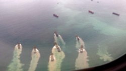 台湾马祖岛周围水域的中国抽沙船。(2020年9月29日)