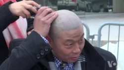 妇女节人权人士剃光头挺刘霞