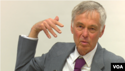 约翰·霍普金斯大学讲师马文·奥特(美国之音黎堡摄)