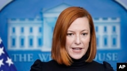 资料照：白宫发言人莎琪 