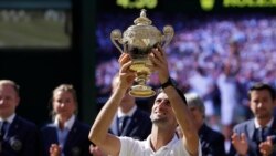 Wimbledon အမျိုးသားတင်းနစ် Djokovic က Kevin Anderson ကို ၃ ပွဲပြတ်နိုင် ဗိုလ်စွဲ Wimbledon အမျိုးသားတင်းနစ် Djokovic က Kevin Anderson ကို ၃ ပွဲပြတ်နိုင် ဗိုလ်စွဲ
